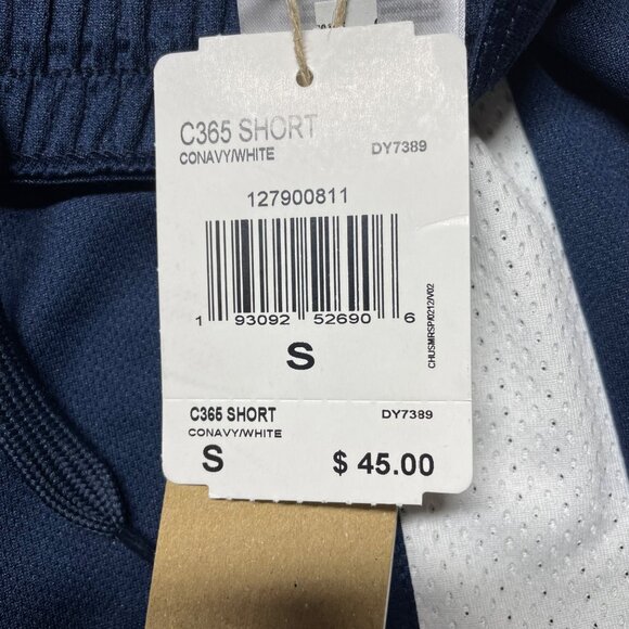 Adidas C365 Shorts Men’s Small Navy White Mesh Primegreen Athletic Training NWT - Picture 10 of 16